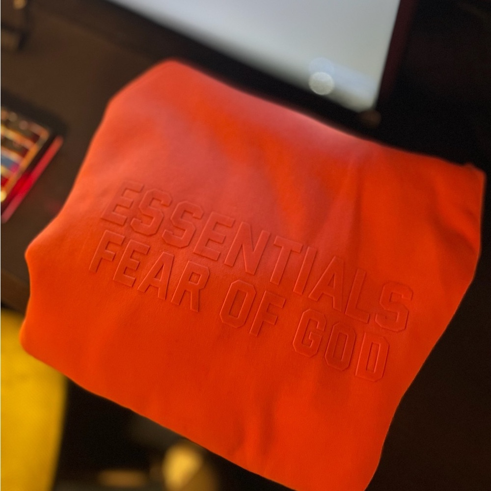 Fear of God Essentials Coral Hoodie